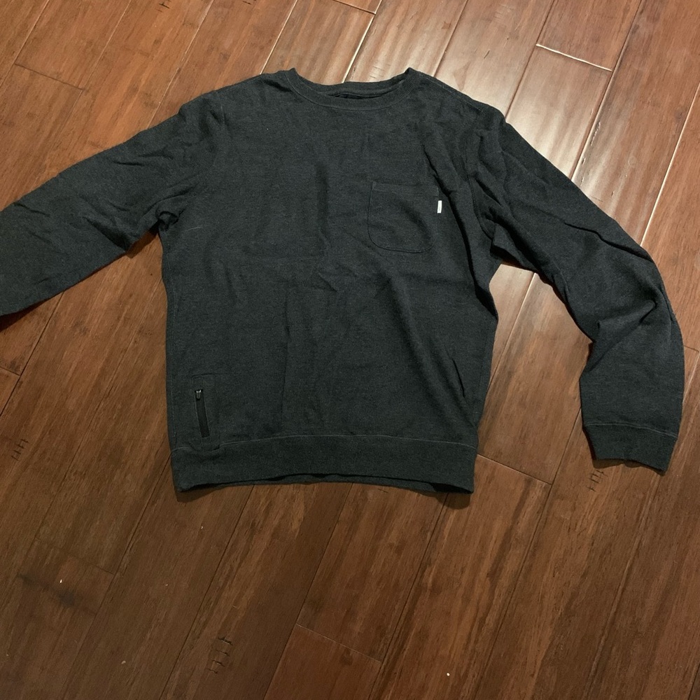 Vuori Jeffrey Crew Neck Sweatshirt Medium Grey